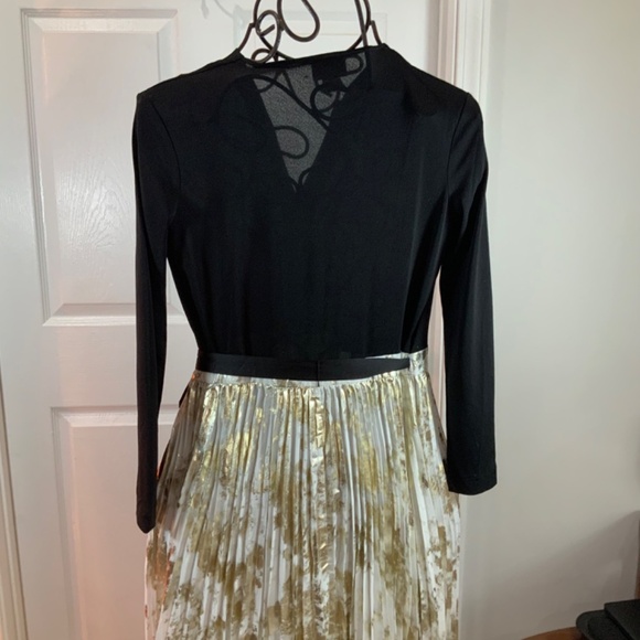LuLaRoe Elegant Wrap Gold Deanne Maxi Cocktail Wedding Formal Dress Size Small - Picture 7 of 10